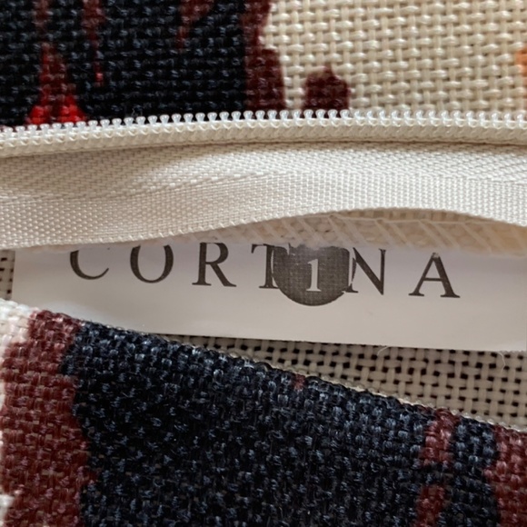 2 Pillow cases/covers by cortina 17” sq. BWOT - Picture 4 of 5